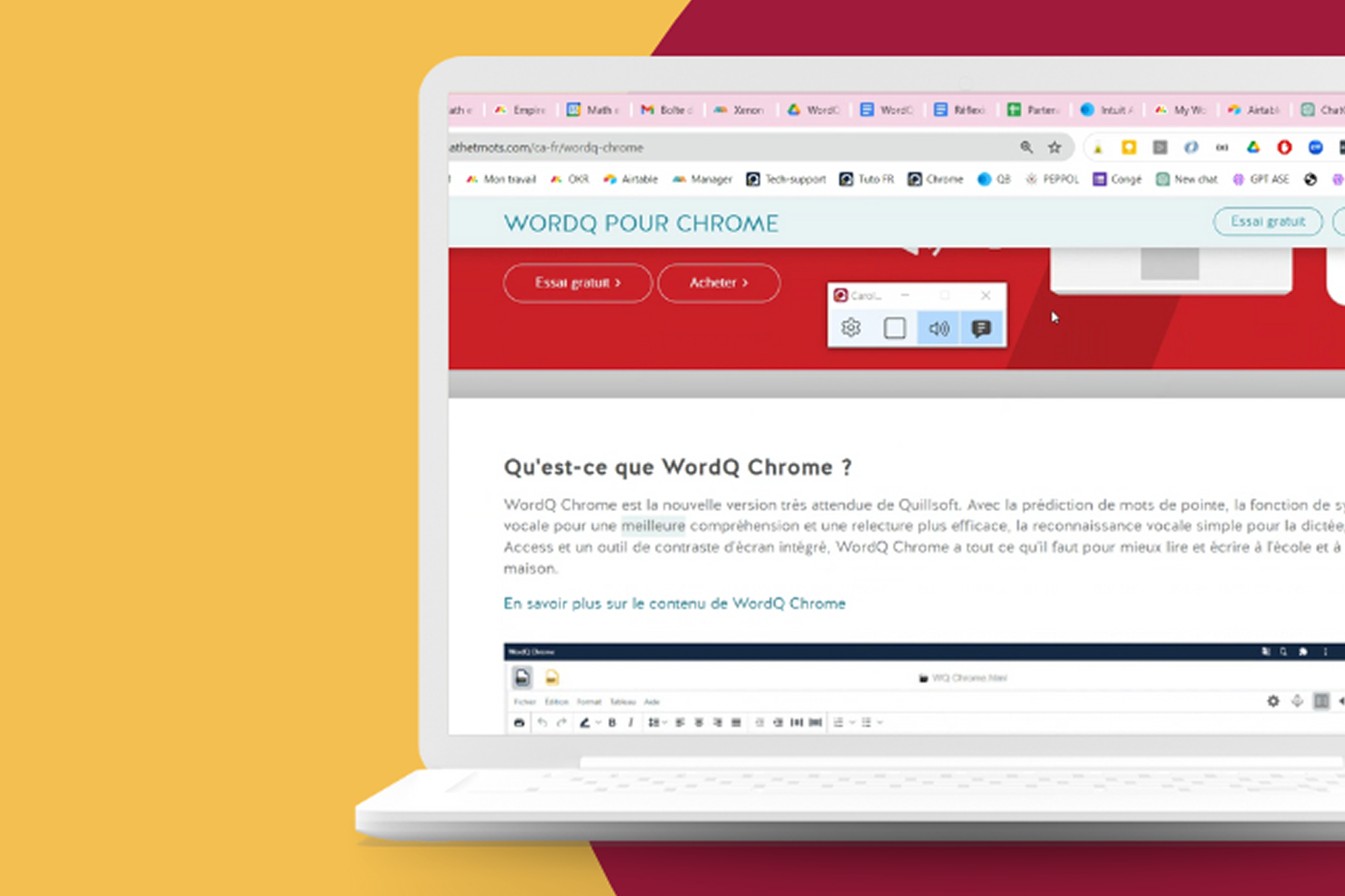WordQ 6: L’outil où les mots apaisent les maux